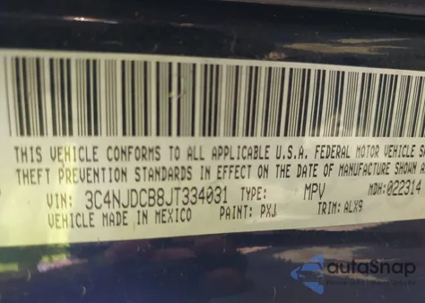 2018 Jeep Compass Limited 4X4 from USA, damaged, VIN 3C4NJDCB8JT334031